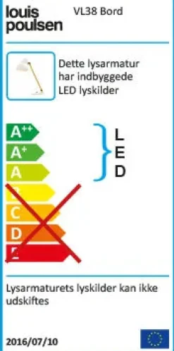 Louis Poulsen Spots<VL38 bordlampe fra
