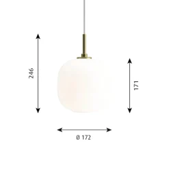 Louis Poulsen Spots|Pendler<VL45 Radiohuspendel 175, amber fra