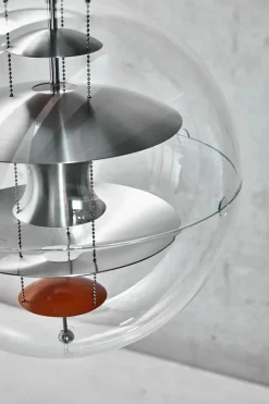 Verpan Pendler|Spots<VP Globe, brushed alu Ø40 cm af Verner Panton