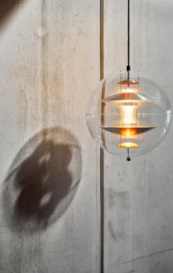 Verpan Pendler|Spots<VP Globe, brushed alu Ø40 cm af Verner Panton