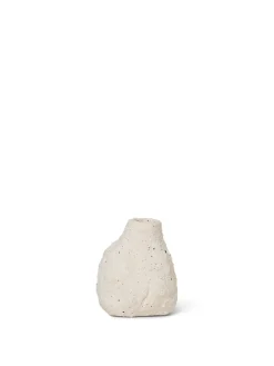 Ferm Living Vaser<Vulca Mini Vase, Off-white stone fra