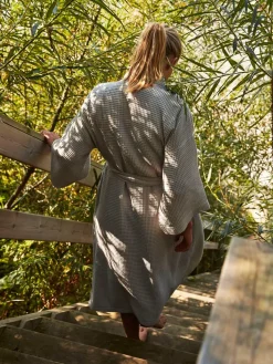 HAY Tøj|Badeværelsestekstiler<Waffle badekåbe, cream multi fra