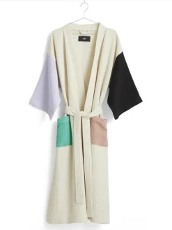 HAY Tøj|Badeværelsestekstiler<Waffle Badekåbe, dusty blue multi fra