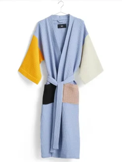 HAY Tøj|Badeværelsestekstiler<Waffle Badekåbe, dusty blue multi fra