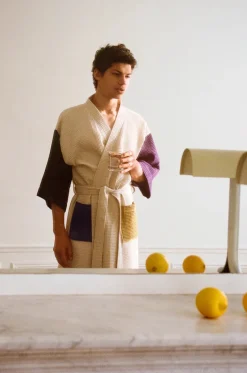 HAY Tøj|Badeværelsestekstiler<Waffle badekåbe, glacier multi fra