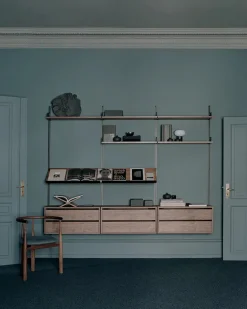 New Works Tøjstativer|Entrémøbler<Wardrobe Shelf Cabinet w. Drawers fra