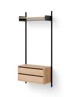 New Works Tøjstativer|Entrémøbler<Wardrobe Shelf Cabinet w. Drawers fra