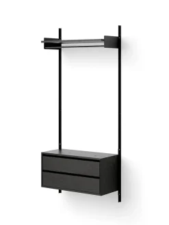 New Works Tøjstativer|Entrémøbler<Wardrobe Shelf Cabinet w. Drawers fra