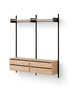 New Works Entrémøbler<Wardrobe Shelf Cabinets w. Drawers fra