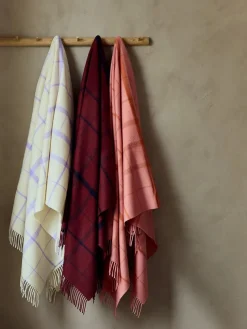 Silkeborg Uldspinderi Puder Og Plaider<Warp & Weft Plaid, concrete/midnight fra