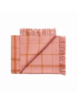Silkeborg Uldspinderi Puder Og Plaider<Warp & Weft Plaid, coral/amber fra