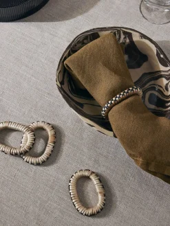 Ferm Living Service<Weave Napkin Rings, sæt á 4 stk. fra