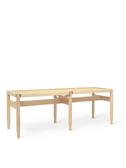 Mater Bænke<Winston bænk, mat lakeret eg fra