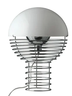 Verpan Spots<Wire Bordlampe Ø30, hvid af Verner Panton
