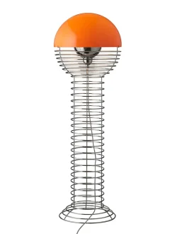 Verpan Gulvlamper|Spots<Wire Gulvlampe, orange af Verner Panton