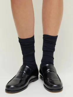 Aiayu Gaver Til Hende|Tøj<Wool Rib Socks, navy fra