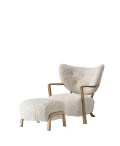 &Tradition Lænestole<Wulff lænestol inkl. skammel - Karandash 005 lounge sæt fra