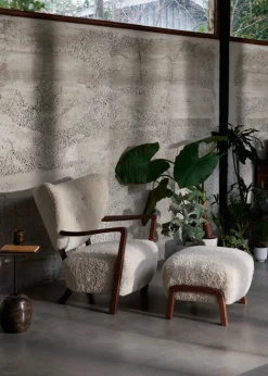 &Tradition Lænestole<Wulff lænestol inkl. skammel - Karandash 005 lounge sæt fra