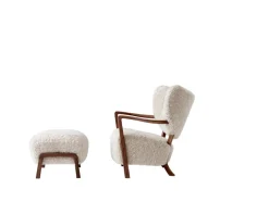 &Tradition Lænestole<Wulff lænestol inkl. skammel - Karandash 005 lounge sæt fra