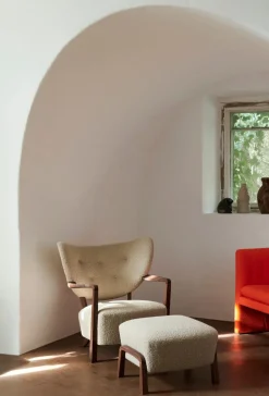 &Tradition Lænestole<Wulff lænestol inkl. skammel - Karandash 005 lounge sæt fra