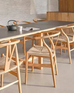 Carl Hansen & Søn Spisebordsstole<Y-stol CH24, Bøg lak af Hans J. Wegner