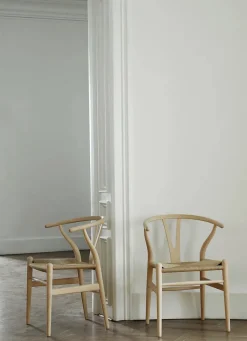 Carl Hansen & Søn Spisebordsstole<Y-stol CH24, Bøg lak af Hans J. Wegner