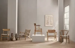 Carl Hansen & Søn Spisebordsstole<Y-stol CH24, Eg lak af Hans J. Wegner