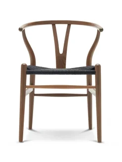 Carl Hansen & Søn Spisebordsstole<Y-stol CH24, Eg røget olie med sort flet af Hans J. Wegner