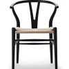 Carl Hansen & Søn Spisebordsstole<Y-stol CH24 Soft Black af Hans J. Wegner