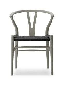 Carl Hansen & Søn Spisebordsstole<Y-stol CH24 Soft Clay med sort flet af Hans J. Wegner