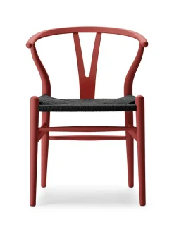 Carl Hansen & Søn Spisebordsstole<Y-stol CH24 Soft Falu med sort flet af Hans J. Wegner