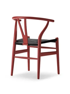 Carl Hansen & Søn Spisebordsstole<Y-stol CH24 Soft Falu med sort flet af Hans J. Wegner