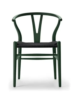 Carl Hansen & Søn Spisebordsstole<Y-stol CH24 Soft Green med sort flet af Hans J. Wegner