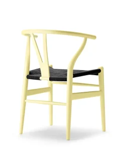 Carl Hansen & Søn Spisebordsstole<Y-stol CH24 Soft Hollyhock med sort flet af Hans J. Wegner