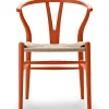 Carl Hansen & Søn Spisebordsstole<Y-stol CH24 Soft Orange Red af Hans J. Wegner
