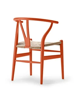 Carl Hansen & Søn Spisebordsstole<Y-stol CH24 Soft Orange Red af Hans J. Wegner