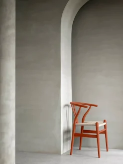 Carl Hansen & Søn Spisebordsstole<Y-stol CH24 Soft Orange Red af Hans J. Wegner