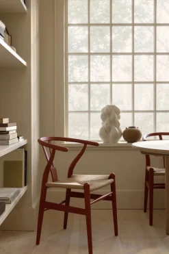 Carl Hansen & Søn Spisebordsstole<Y-stol CH24 Soft Orange Red af Hans J. Wegner