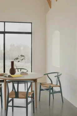 Carl Hansen & Søn Spisebordsstole<Y-stol CH24 Soft Orange Red af Hans J. Wegner