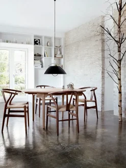 Carl Hansen & Søn Spisebordsstole<Y-stol CH24, Valnød olie af Hans J. Wegner
